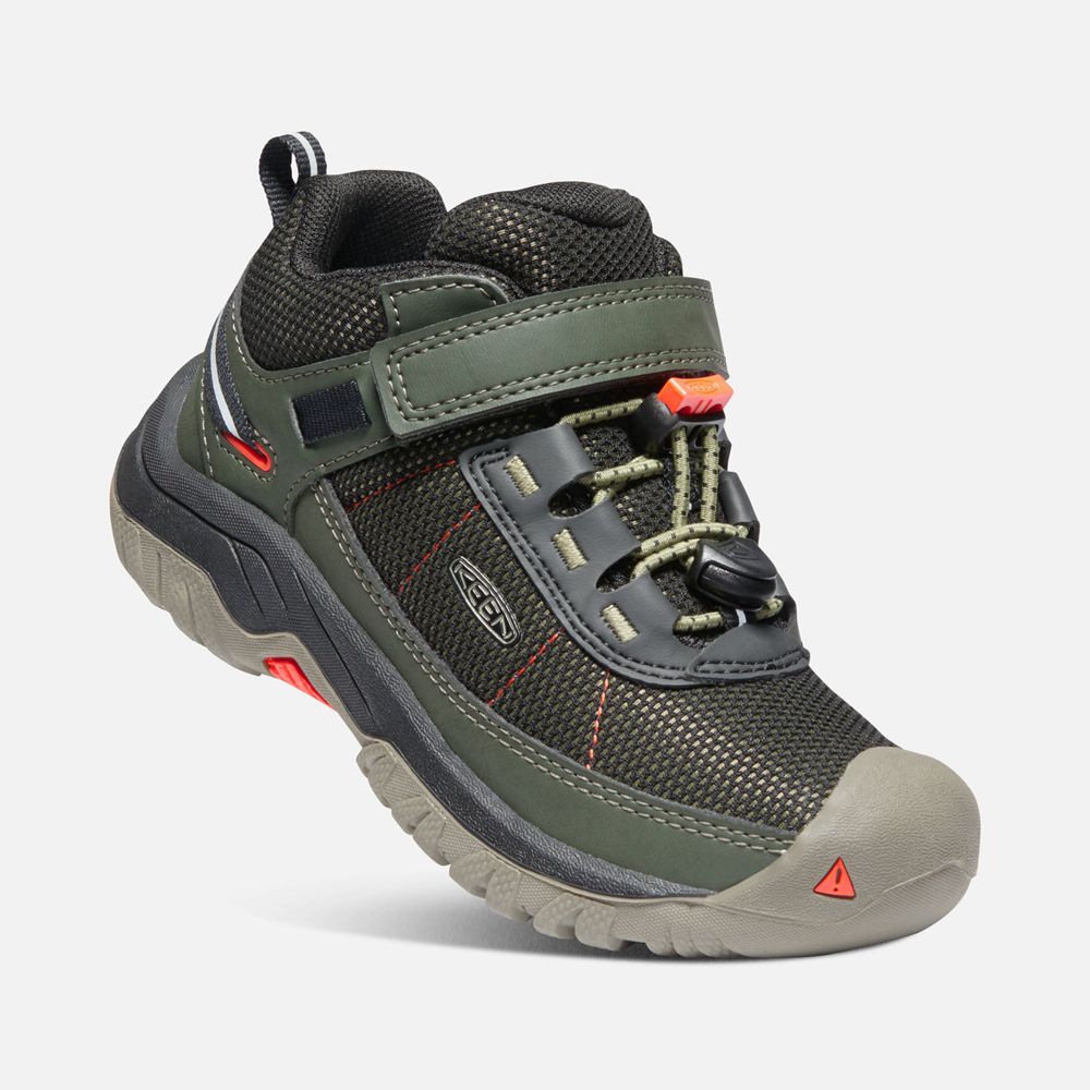 Keen Sneakers Barn Olivgröna/Orange - Targhee Sport Vent Shoes - 312584HCK